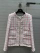 Chanel Jacket - Cotton Tweed White, Pink & Light Pink Ref.  P73947 V65544 NL367 ccxx6112121522