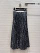 Louis Vuitton Silk Skirt - 1AB9BR STRIPE ACCENT MONOGRAM PLEATED SKIRT lvxx6124122722