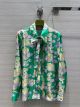 Gucci Silk Blouse - Chinese New Year Water Lily Print Silk Shirt Style No. 714326 ZALD1 3829 ggxx6129122922