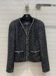 Chanel Jacket - Glittered Tweed Black & Silver Ref.  P72409 V63795 NG797 ccxx4400033022-hd