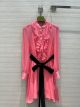 Gucci Silk Dress - Chiffon ruffle dress Style ‎703526 ZHS78 5307 ggxx4828052922