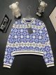 Louis Vuitton Sweater - 1ABQ9N LV By The Pool Monogram Flower Tile Jacquard Cropped Pullover lvst7328062723