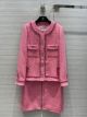 Chanel Coat - Wool & Silk Tweed Pink Ref.  P73114 V62993 NI729 cchd5443083022