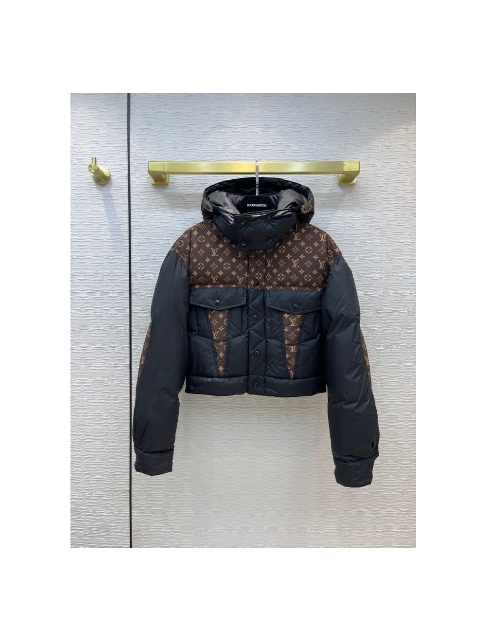 Louis Vuitton MONOGRAM Monogram accent padded jacket (1A9DIM)